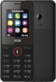 Сотовый телефон INOI 109 (2SIM, BT, FM, micro SD, камера, фонарик) Черный