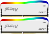 Память DDR4 2x8GB 3600MHz Kingston KF436C17BWAK2/16 Fury Beast RGB RTL Gaming PC4-25600 CL17 DIMM 288-pin 1.35В single rank с радиатором Ret от магазина РЭССИ