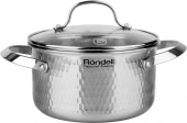 Кастрюля Rondell RainDrops RDS-1295 5.6л. d=24см (с крышкой) стальной от магазина РЭССИ