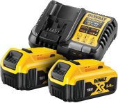 Батарея аккумуляторная DeWalt DCB1104P2 18В 5Ач Li-Ion (З/У в компл.) от магазина РЭССИ