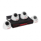  45-0521, Комплект видеонаблюдения REXANT 4 внутренние камеры AHD/2.0 Full HD
