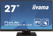 Монитор Iiyama 27" Touch T2754MSC-B1AG черный IPS LED 16:9 HDMI M/M HAS 300cd 178гр/178гр 1920x1080 60Hz VGA FHD USB Touch 6.6кг от магазина РЭССИ