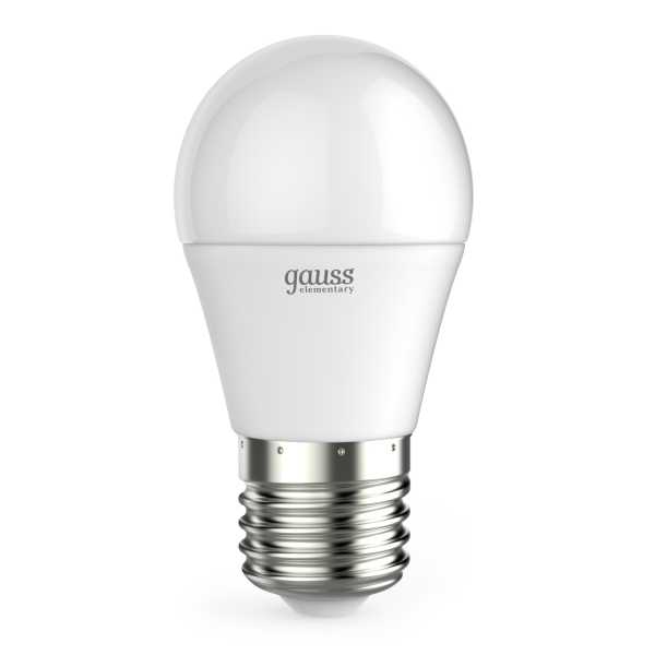 Лампа светодиодная LED 12 Вт 880 лм 3000К шар P45 теплый E27 AC 220В Elementary от магазина РЭССИ