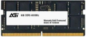 Память DDR5 8GB 4800MHz AGi AGI480008SD238 OEM PC5-38400 CL40 SO-DIMM 262-pin 1.1В single rank OEM от магазина РЭССИ