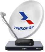 Комплект спутникового телевидения Триколор Европа Ultra HD GS B623L+С592+1год черный от магазина РЭССИ