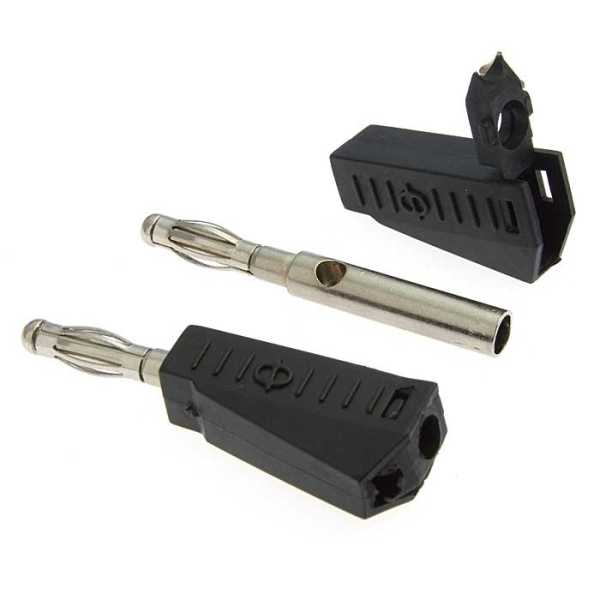 Z040 4mm Stackable Plug BLACK от магазина РЭССИ