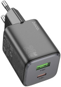 Сетевое зар./устр. Hoco N41 Almighty Black 20W 3A (PD+QC+AFC) USB-A/Type-C черный от магазина РЭССИ