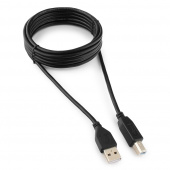 Кабель USB 2.0 Pro Cablexpert CCP-USB2-AMBM-10, AM/BM, 3.0м, экран, черный, пакет от магазина РЭССИ