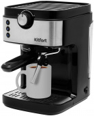 Кофеварка рожковая Kitfort КТ-742 1450Вт черный/серебристый от магазина РЭССИ