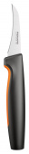 Нож кухонный Fiskars Functional Form 1057545 стальной разделочный для чистки овощей и фруктов лезв.70мм прямая заточка черный/оранжевый блистер от магазина РЭССИ