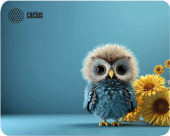 Коврик для мыши Cactus Owl blue 220x180x2мм (CS-MP-P07XS) от магазина РЭССИ