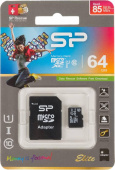 Флеш карта microSDXC 64GB Silicon Power SP064GBSTXBU1V10SP + adapter от магазина РЭССИ