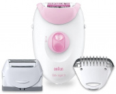 Эпилятор Braun SE-3270 скор.:2 насад.:3 от электр.сети белый/розовый от магазина РЭССИ