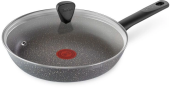 Сковорода Tefal Natural Cook 04234924 круглая 24см ручка несъемная (с крышкой) серый (9100052848) от магазина РЭССИ