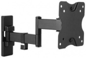 Кронштейн для телевизора Ultramounts UM861 черный 13"-27" макс.20кг настенный поворотно-выдвижной и наклонный от магазина РЭССИ