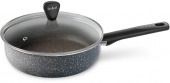 Сотейник Tefal Natural Cook 04211224 d=24см (с крышкой) серый (9100046099) от магазина РЭССИ