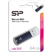 Флеш Диск Silicon Power 64GB Marvel M02 SP064GBUF3M02V1B USB3.0 синий от магазина РЭССИ