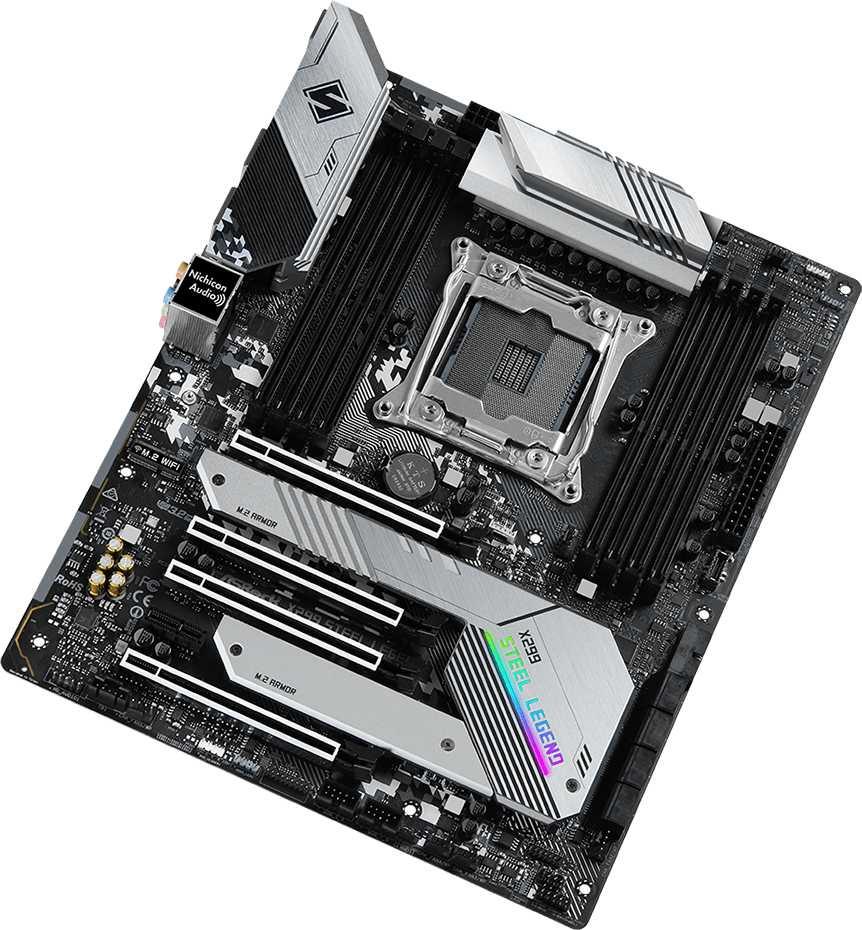 2066 сокет материнская. ASROCK x299 Steel Legend. ASROCK x299 Steel Legend RTL. Материнская плата LGA 2066. 2066 Сокет процессоры материнки.