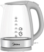 Чайник электрический Midea MK-8017 1.7л. 2200Вт белый корпус: стекло от магазина РЭССИ