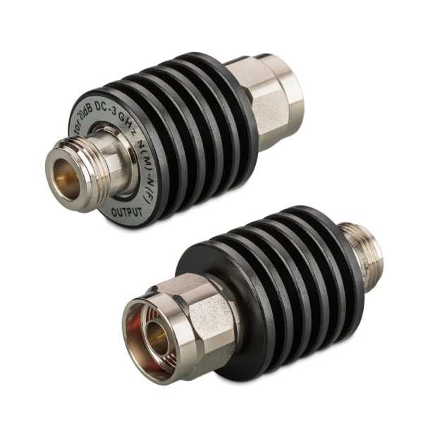 Аттенюатор 20 дБ N-50-20-5 (0-3 ГГц) TWAN-5-3-20 от магазина РЭССИ
