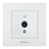 Розетка телев. Panasonic Karre Plus WKTC04512WH-RU концевая скрыт. IP20 белый (упак.:1шт) от магазина РЭССИ