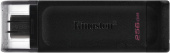Флеш Диск Kingston 256Gb DataTraveler 70 Type-C DT70/256GB USB3.2 черный от магазина РЭССИ