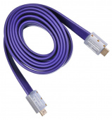 Кабель аудио-видео Buro HDMI 1.4 HDMI (m)/HDMI (m) 3м. черный (HDMI19M-19M FLAT3) от магазина РЭССИ