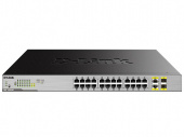 Коммутатор D-Link DGS-1026MP 24G 24PoE неуправляемый от магазина РЭССИ