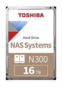 Жесткий диск Toshiba Original SATA-III 16Tb HDWG31GUZSVA NAS N300 (7200rpm) 512Mb 3.5" Bulk от магазина РЭССИ