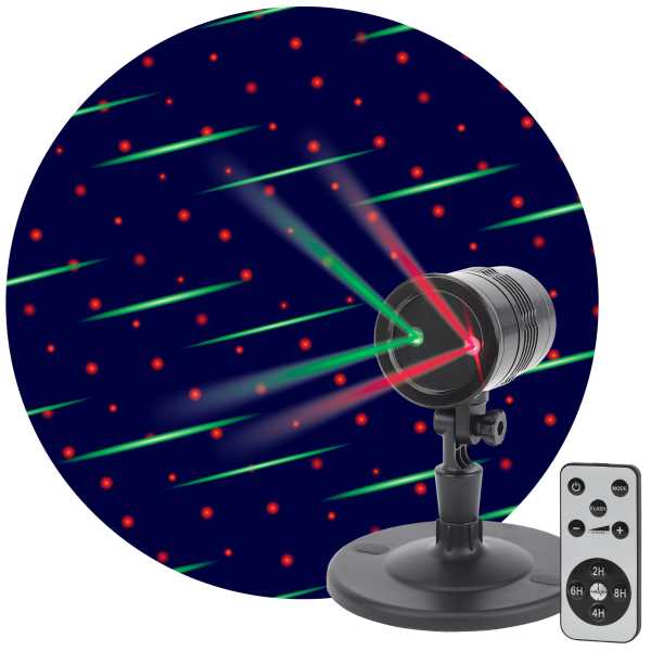 Проектор Laser Метеоритный дождь мульти режим 2 цвета, 220V, IP44 ENIOP-01 от магазина РЭССИ