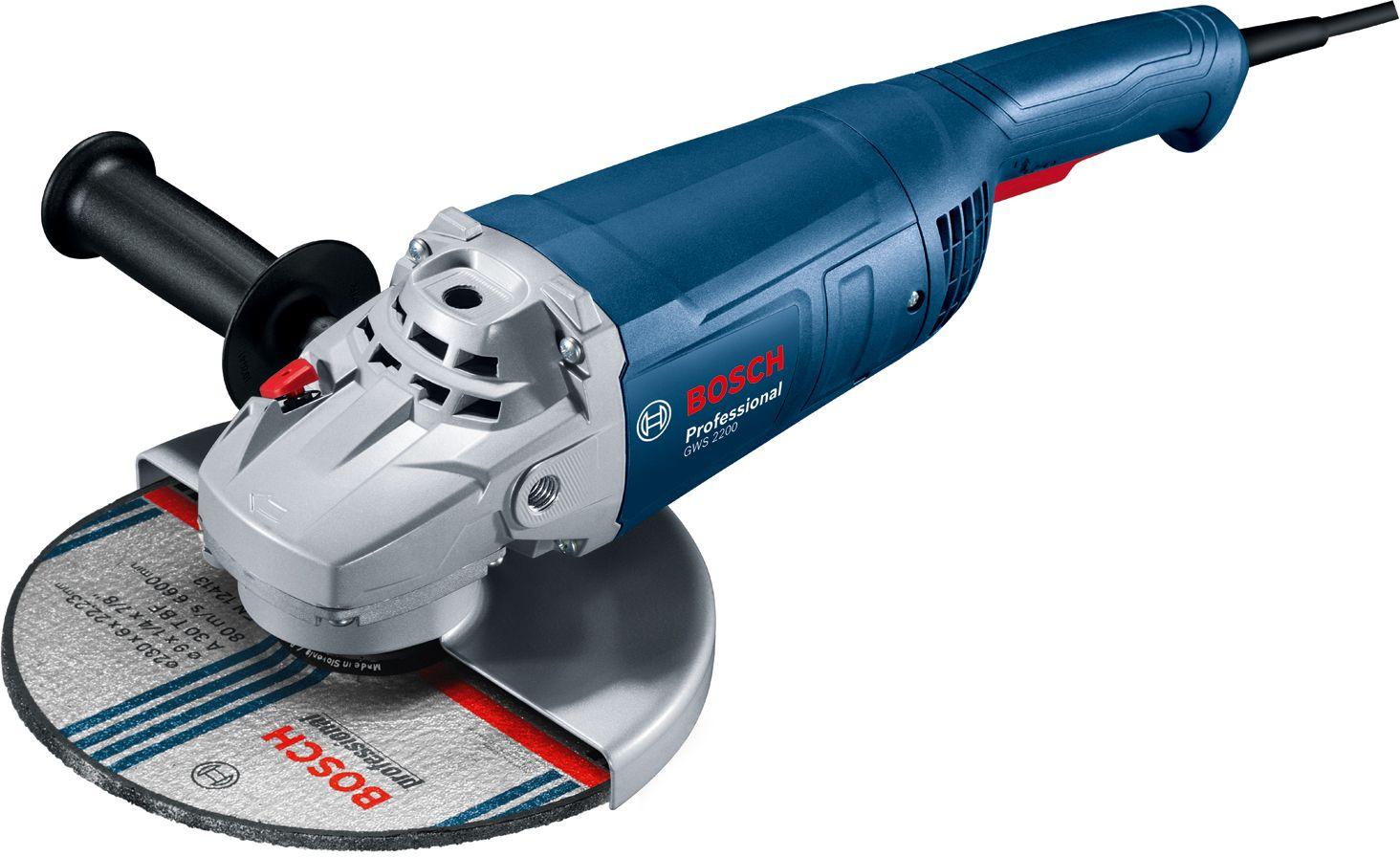 Угловые шлифмашинки bosch. УШМ Bosch GWS 2200. Машина шлифовальная угловая Bosch GWS 2200-230мм. Bosch GWS 2200 professional. Угловая шлифмашина GWS 2200.