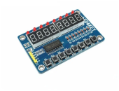 Модуль цифрового дисплея c кнопками TM1638 от магазина РЭССИ
