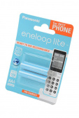 Аккумулятор Panasonic eneloop lite BK-4LCCE/2DE 550мАч AAA DECT BL2 от магазина РЭССИ