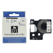 Лента Vell VL-D-S0720680/40913 (9 мм х 7 м черный на белом) 328633 от магазина РЭССИ