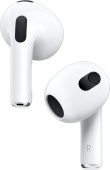 Гарнитура вкладыши Apple AirPods 3 A2565,A2564,A2566 MagSafe белый беспроводные bluetooth в ушной раковине (MME73RU/A) от магазина РЭССИ