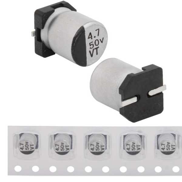 4.7 uF 50 V 105C 4*5.4 VT от магазина РЭССИ