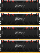 Память DDR4 4x8GB 3600MHz Kingston KF436C16RBAK4/32 Fury Renegade RGB RTL Gaming PC4-28800 CL16 DIMM 288-pin 1.35В kit single rank с радиатором Ret от магазина РЭССИ