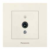 Розетка телев. Panasonic Karre Plus WKTC04522BG-RU проходная скрыт. IP20 бежевый (упак.:1шт) от магазина РЭССИ