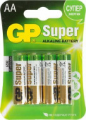 Батарея GP Super Alkaline 15A LR6 AA (4шт) от магазина РЭССИ