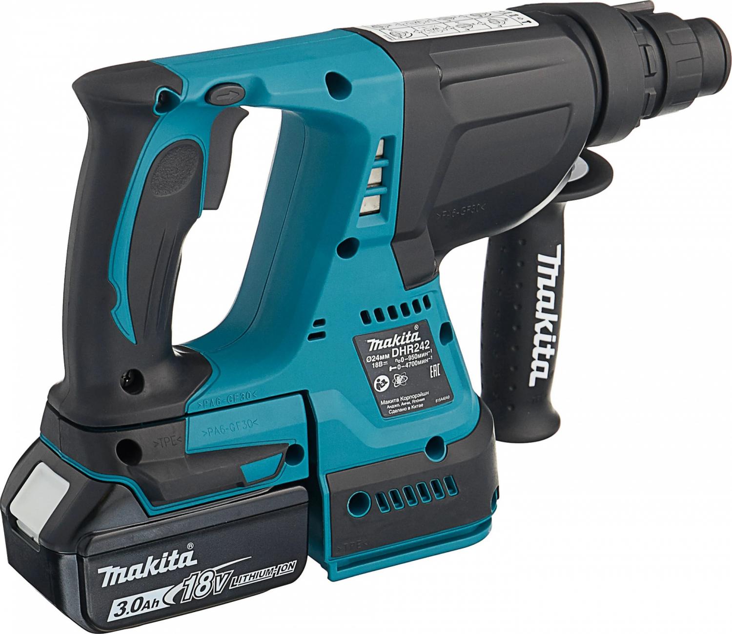 Перфоратор аккумуляторный makita dhr242rfe
