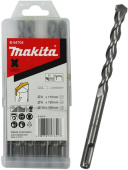 Перфоратор Makita HR2630 + набор буров B-54704 патрон:SDS-plus уд.:2.9Дж 800Вт (кейс в комплекте) от магазина РЭССИ