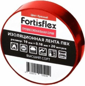 Изолента ПВХ FORTISFLEX 19 ммх0.15 ммх20 м красная 71234 от магазина РЭССИ