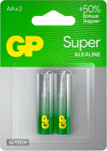 Батарея GP Super Alkaline 15AA21-2CRSBC2 AA (2шт) блистер от магазина РЭССИ