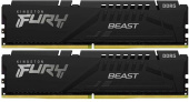 Память DDR5 2x8GB 5600MHz Kingston KF556C36BBEK2-16 Fury Beast Black RTL Gaming PC5-44800 CL36 DIMM 288-pin 1.25В single rank с радиатором Ret от магазина РЭССИ