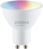 Умная лампа Digma DiLight L1 GU10 5Вт 400lm Wi-Fi (DLL1GU10) от магазина РЭССИ