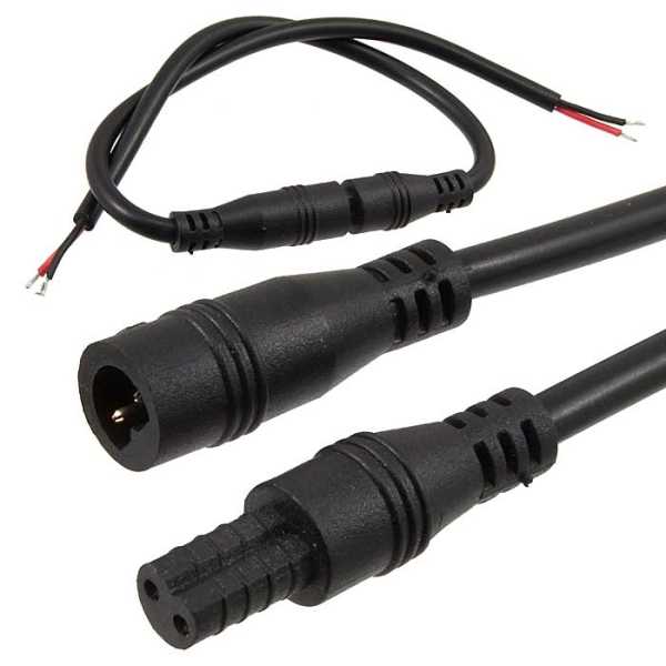 2P F/M 22AWG*2 L150mm BLACK IP65 от магазина РЭССИ