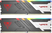 Память DDR5 2x24GB 6000MHz Patriot PVVR548G600C30K Viper Venom RGB RTL Gaming PC5-48000 CL30 DIMM 288-pin 1.45В kit с радиатором Ret от магазина РЭССИ