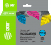 Картридж струйный Cactus CS-3JA23AE 963 голуб.пигм. (11мл) для HP OfficeJet 9010/9012/9013/9014/9015/9016/9019/9020/9025 от магазина РЭССИ