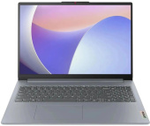 Ноутбук Lenovo IdeaPad Slim 3 15IRU8 Core i3 1305U 8Gb SSD256Gb Intel UHD Graphics 15.6" TN FHD (1920x1080) noOS grey WiFi BT Cam (82X700BWPS) от магазина РЭССИ