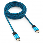 Кабель HDMI Cablexpert серия Gold 45 м v1.4 M/M синий позол.разъемы алюминиевый корпус нейлоновая оплетка коробка от магазина РЭССИ